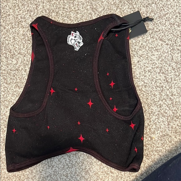Darc Sport Stars Black and Red Crop Top NWT - Picture 4 of 4